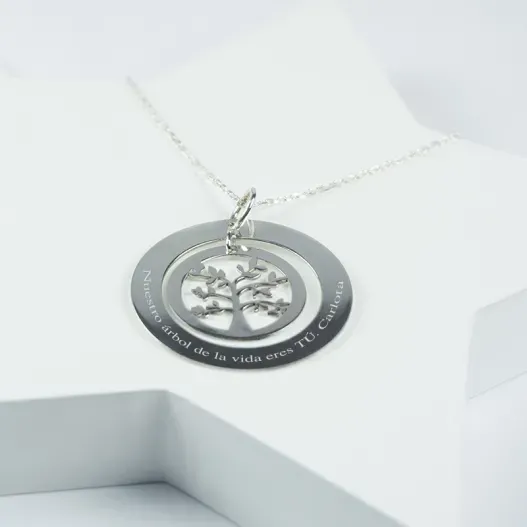 Colgante de plata personalizado &Aacute;rbol de la Vida (Foto de catálogo)