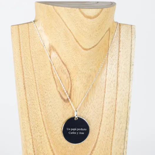 Colgante de plata medalla personalizado (Foto de catálogo)
