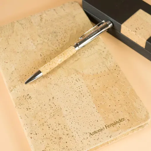 Conjunto bloc de notas y bol&iacute;grafo personalizado (Vista alternativa)