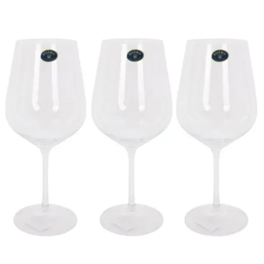 Copa de vino de cristal de Bohemia (Idea de regalo original)