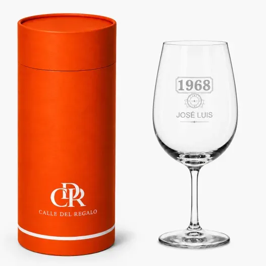 Copa de vino grabada 'Medalla al mejor pap&aacute;' (Vista secundaria)