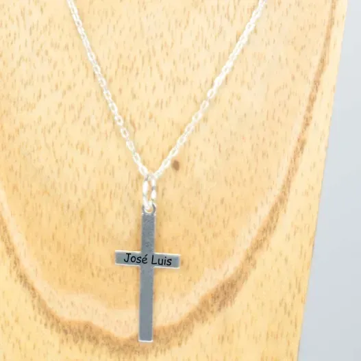 Cruz de plata personalizada (Foto de catálogo)