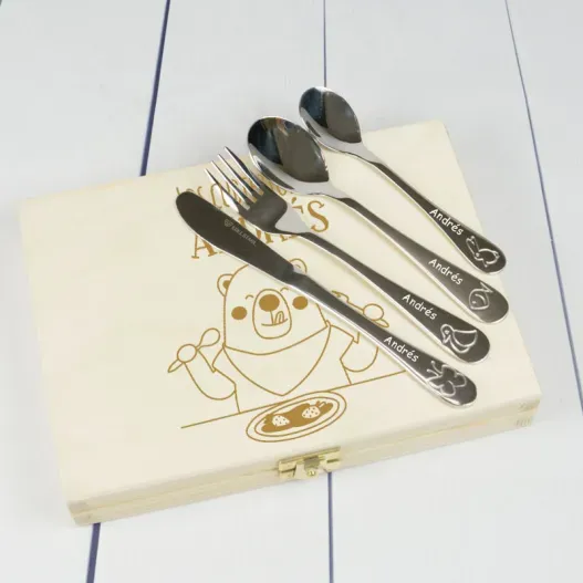 Cubiertos infantiles personalizados