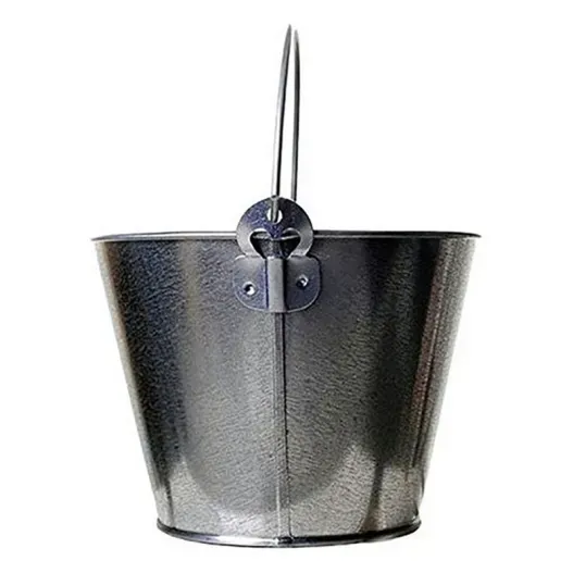 Cubo metal galvanizado con abridor (Vista alternativa)