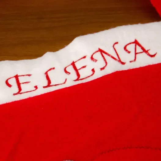 Delantal de Pap&aacute; N&ouml;el bordado (Idea de regalo original)