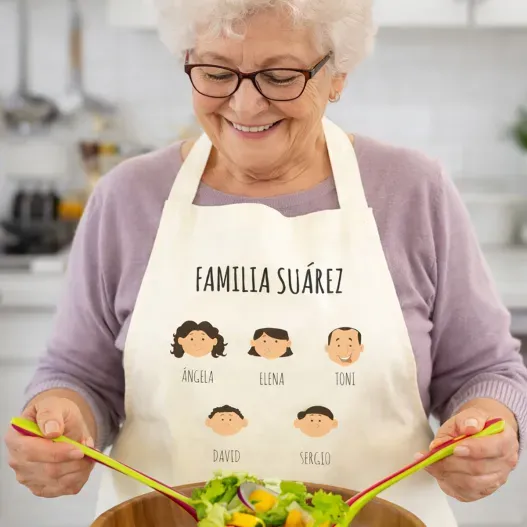 Delantal familia personalizado (Vista alternativa)