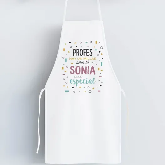 Delantal personalizado 'Profe especial' (Vista alternativa)