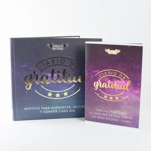 Diario de Gratitud con tarjeta personalizada (Foto de catálogo)