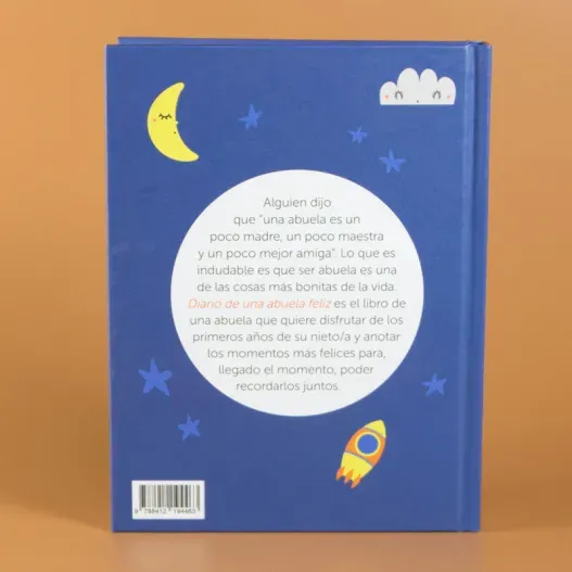 Diario de una abuela feliz con tarjeta personalizada (Idea de regalo original)