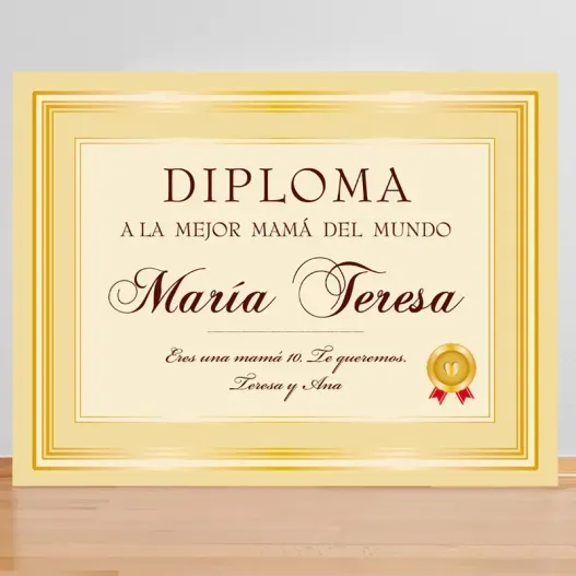 Diploma personalizado (Vista alternativa)