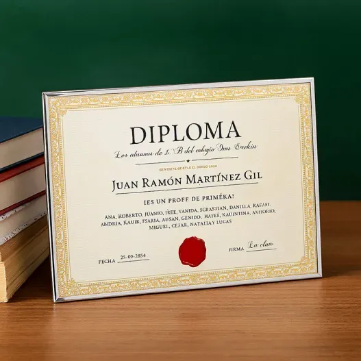 Diploma personalizado para celebraciones (Idea de regalo original)