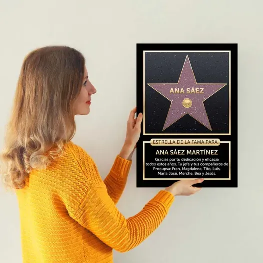 Estrella de la fama personalizada (Idea de regalo original)