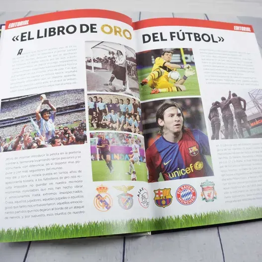 El libro de oro del f&uacute;tbol (Idea de regalo original)