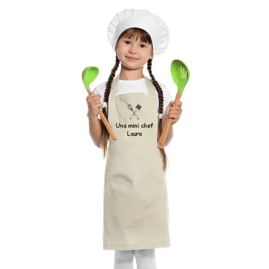 Delantal BIO infantil bordado (Vista alternativa)