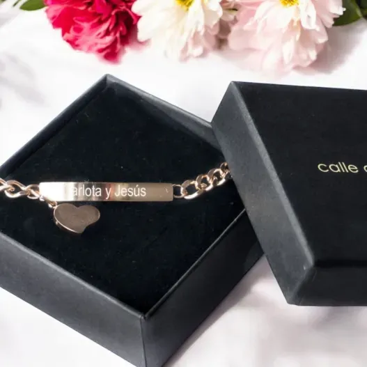 Esclava coraz&oacute;n personalizada