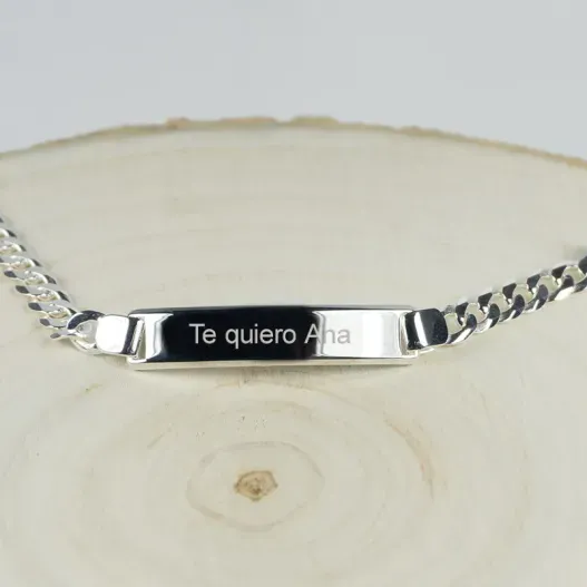 Esclava de plata para mujer