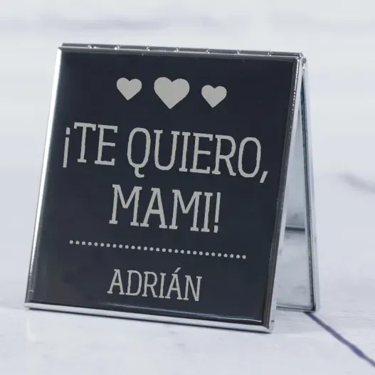 Espejo grabado Te quiero mami (Vista alternativa)