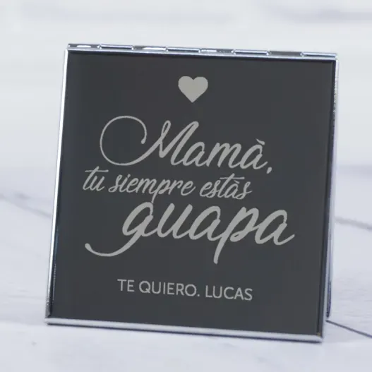 Espejo Mam&aacute; t&uacute; siempre... grabado (Foto de catálogo)