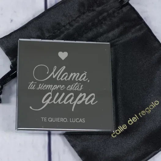Espejo Mam&aacute; t&uacute; siempre... grabado (Vista alternativa)