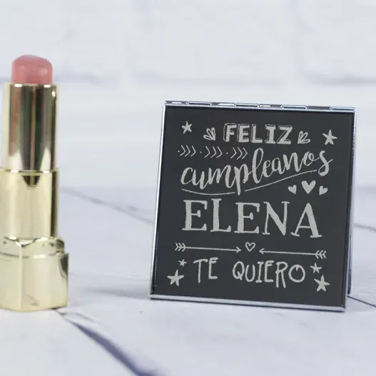 Espejo para cumplea&ntilde;os personalizado (Detalle de presentación)