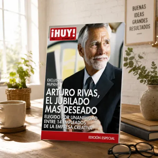 Falsa portada de revista para Jubilaci&oacute;n