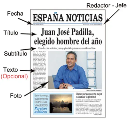 Falsa portada DIGITAL de peri&oacute;dico para &eacute;l (Vista alternativa)