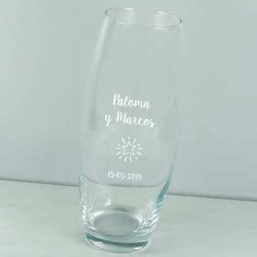 Florero personalizado para mujer (Detalle de presentación)