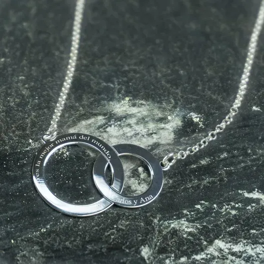 Gargantilla de plata personalizada (Vista alternativa)