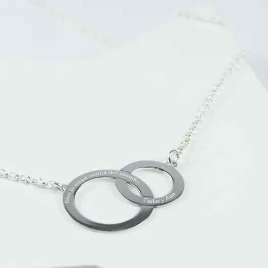 Gargantilla de plata personalizada (Foto de catálogo)
