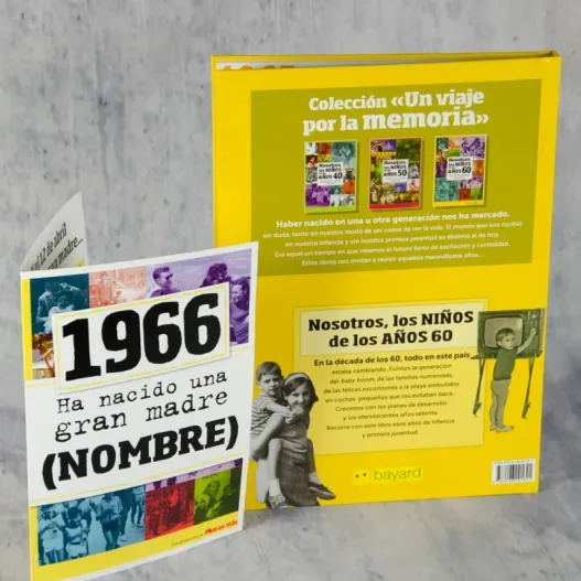 Libro de nacimiento 1960 "Una gran madre" (Detalle de presentación)