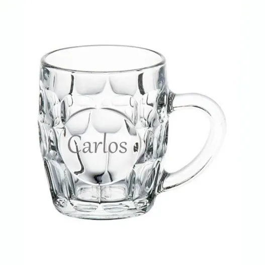 Jarra de cerveza con nombre grabado (Idea de regalo original)