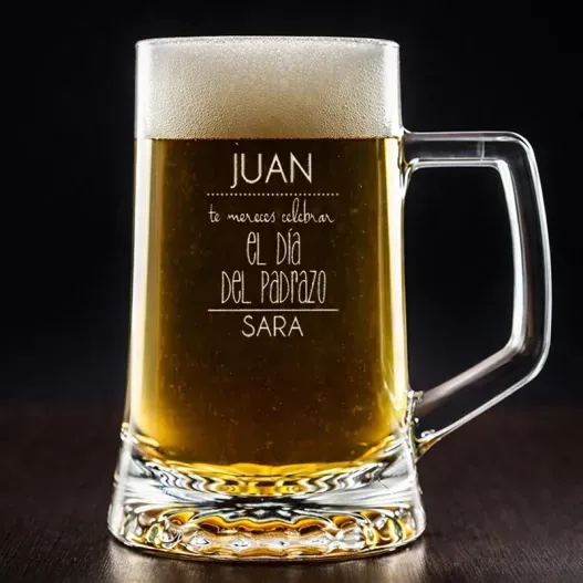 Jarra de cerveza divertida para d&iacute;a del padre