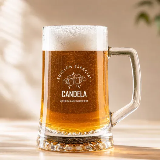 Jarra de cerveza grabada 'Edici&oacute;n especial' (Opción de grabado)