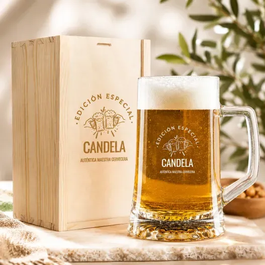 Jarra de cerveza grabada 'Edici&oacute;n especial' (Vista alternativa)