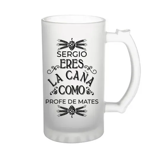Jarra de cerveza personalizada divertida (Detalle de presentación)