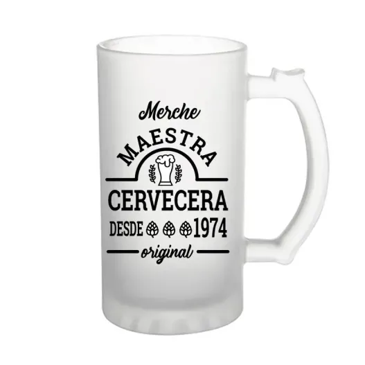 Jarra de cerveza personalizada 'Original' (Detalle de presentación)