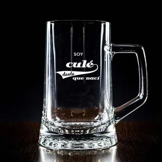 Jarra de cerveza personalizada para futbolero (Idea de regalo original)