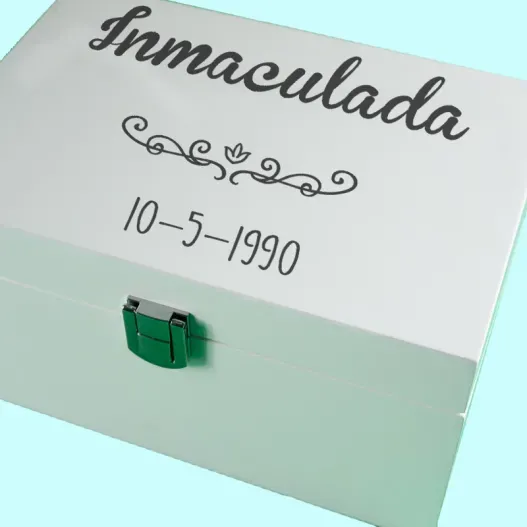 Joyero para mujer personalizado (Detalle de presentación)