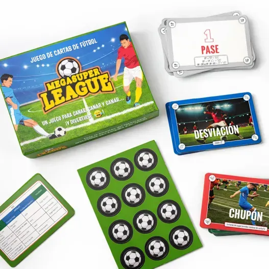 Juego de Cartas de F&uacute;tbol Megasuper League (Vista secundaria)