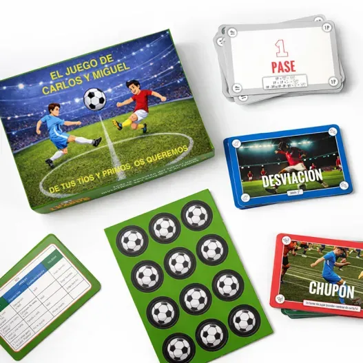 Juego de Cartas de F&uacute;tbol Megasuper League Personalizado (Vista secundaria)