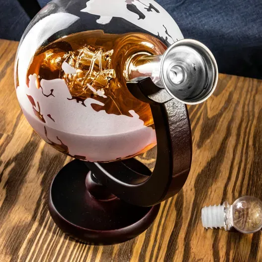 Juego de decantador GLOBE DELUXE (Idea de regalo original)