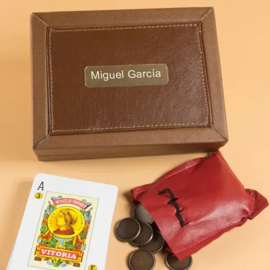 Juego de mus personalizado (Detalle de presentación)