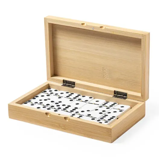 Juego domin&oacute; en estuche de bamb&uacute; (Vista alternativa)