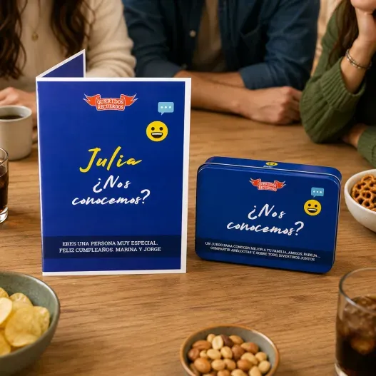 Juego &iquest;Nos conocemos? con tarjeta personalizada (Idea de regalo original)