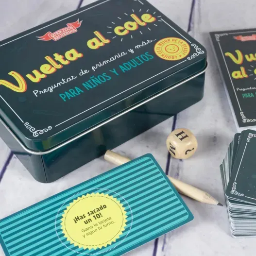 Juego 'Vuelta al cole' para familias (Idea de regalo original)