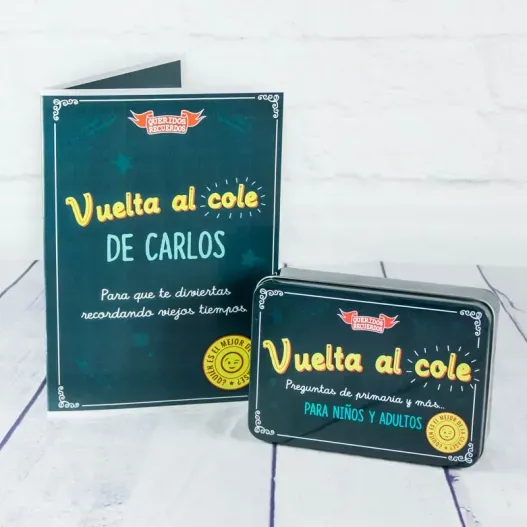 Juego 'Vuelta al cole' para familias con tarjeta (Vista alternativa)