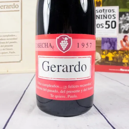 Kit a&ntilde;o de nacimiento 'D&eacute;cada de los 50' (Vista alternativa)