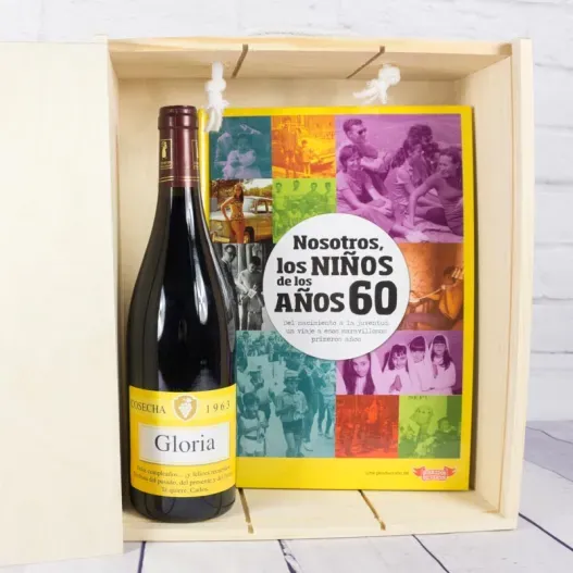 Kit a&ntilde;o de nacimiento 'D&eacute;cada de los 60' (Idea de regalo original)