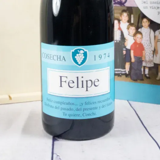 Kit a&ntilde;o de nacimiento 'D&eacute;cada de los 70' (Idea de regalo original)