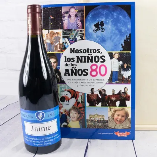 Kit a&ntilde;o de nacimiento 'D&eacute;cada de los 80' (Idea de regalo original)